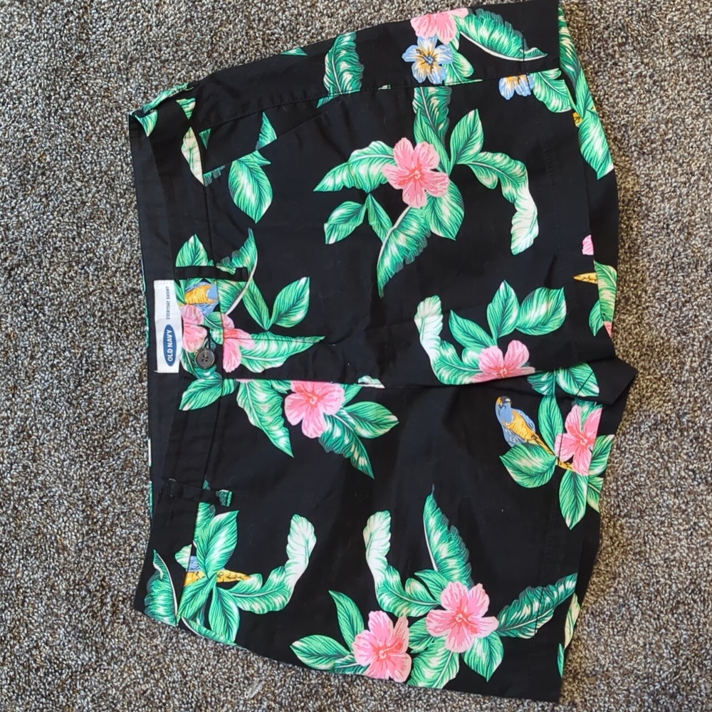 Tropical print short